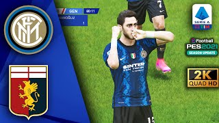 Inter Milan vs Genoa - Edin Dzeko first match | PES 2021 Realistic Mod Gameplay