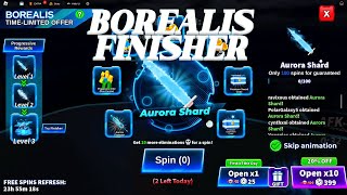 Getting BOREALIS **WITH FINISHER** (Roblox Blade Ball)