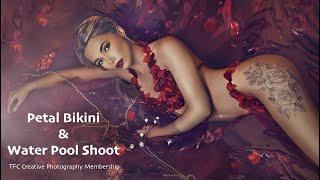 Sneak Peek of the September Monthly Creative Shoot Tutorial - Petal Bikini Garden Water Pool Shoot