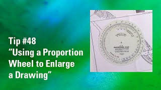 How to use a Proportion Wheel to Enlarge a Drawing | Watercolour Painting Tip 48