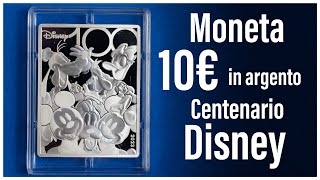 La Più bella moneta emessa nel 2023 di taglio non ordinario! - 10 euro centenario Disney 100