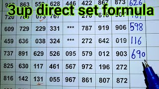 Thailand lottery 3up direct set formula routine Date 01/06/2024.