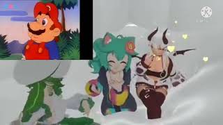 Mario react to this video #supermario #rockeyebrow #anime