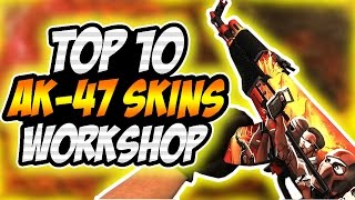 TOP 5 Ak-47 SKINS @ CSGO COMMUNITY WORKSHOP