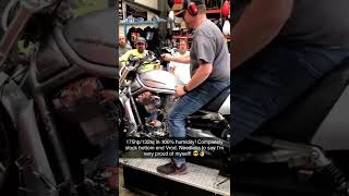 2012 Vrod on the dyno at MWT Vrod rally 2021 BONE STOCK with a very healthy shot of nitrous 🤘😎🤘