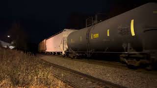 CSX 7034 CM44AC leads CSX M300 crawling through Piscataway with a very fouled K5LA!