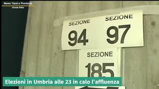 Elezioni in Umbria alle 23 in calo l'affluenza