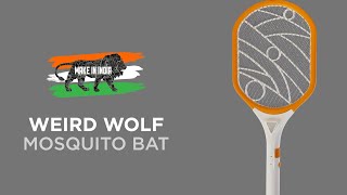 Weird Wolf ATLAS Mosquito Racket Bat with Lithium Battery