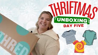 Thriftmas Unboxing Day 5 - ThredUP T Shirt Box Unboxing & Honest Review