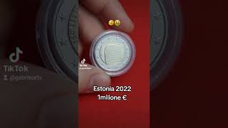 2€ estonia rara e bellissima 1 milione di esemplari #coins #coin #cash #money #monete