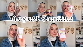 منتجات خلصتها في شهر ٨ و رأيي فيها - August Empties Haul