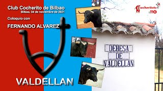 04 de noviembre de 2021. Coloquio con Fernando Álvarez, de la ganadería de Valdellán.