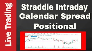 Live Nifty Option Trading - Straddle Intraday and Calendar Spread Positional Setup Explained