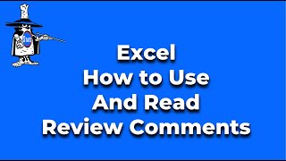 How to Use and See Review Comments in Excel