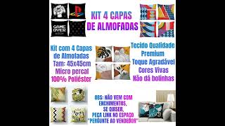 Kit com 4 Capas de Almofadas - 45x45cm LOJA PORTHAL SHOP