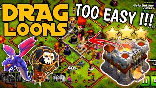 DRAG LOONS + ZAP,  STONE SLAMMER -BEST DRAGON ATTACK STRATEGY TH11 | Clash of Clans