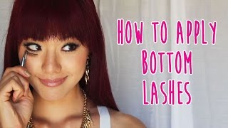 How to Apply Bottom False Eyelashes