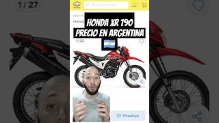 PRECIO HONDA XR 190 ARGENTINA #honda #hondaxr #hondaxre190