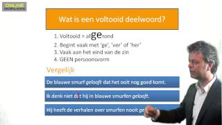 Werkwoordspelling (aflevering 3) - het voltooid deelwoord