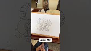 10yo Autistic Savant Draws - The Autistic Tiger Spider-Man