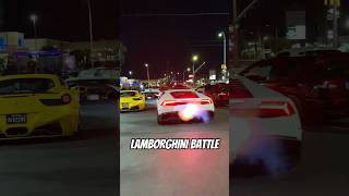 LAMBORGHINI’S 2 STEPPING!?? (FIRE COMING OUT EXHAUST) #lamborghini #automobile #huracan #fyp #exotic