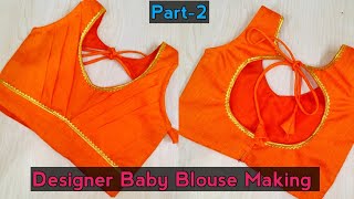 Baby blouse cutting and stitching |  Blouse cutting and stitching for 3-4 year baby |DIY baby blouse