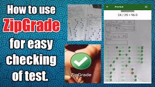 HOW TO USE ZIPGRADE FOR EASY CHECKING OF TEST #zipgrade #automation