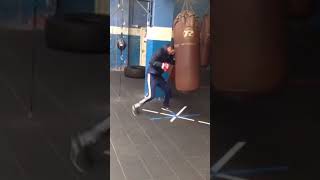 Tommy Langford training at Hall Green ABC