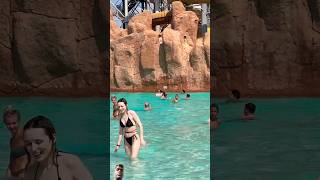 Wave pool in best water park #waterpark #waterslide #summer #surfbeach #beachpark #shorts