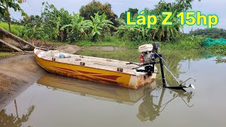 Test thử bộ láp Z máy 15hp cốt xéo