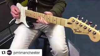 Jamming in the guitar store - some Joe Bonamassa riffs