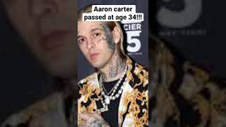 Aaron carter dead at 34 #shorts #aaroncarter