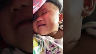 Cute baby smiling while sleeping😴👩‍🍼#cutebaby  #sleepingbaby #trendingshorts  #viral