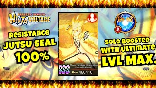 NxB NV: Minato RKLM Ultimate Lv8 and 0% inflicted by Sealing Jutsu | Boosted Solo Attack Mission