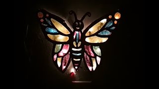 DIY Wall Lamp Decor || Butterfly 🦋 lamp art work