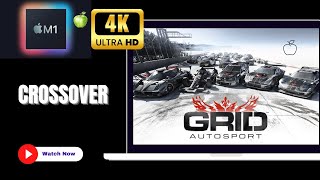 Playing Grid AutoSport (PC Game) on my 13" MacBook Pro M1 in stunning 4K resolution