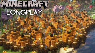 Building a Giant Pumpkin Patch - Minecraft Hardcore Longplay (No Commentary) Relaxing Gameplay