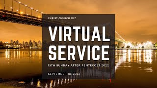 Virtual Service: September 18, 2022