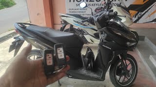 honda new vario dari bandung ke bogor pasang keyless full pcx 160.original honda garansi 1 tahun