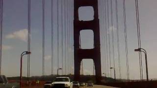 Driving Over The Golden Gate Bridge