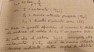 Onde sonore: calcolo del livello d'intensità del suono in decibel