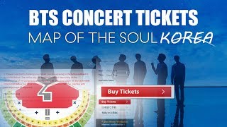 MUA VÉ CONCERT BTS MAP OF THE SOUL TOUR   BTS CONCERT TICKETS KOREA