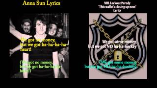 Anna Sun karaoke with lyrics & NHL Lockout parody:This Wallets Closing Up Now