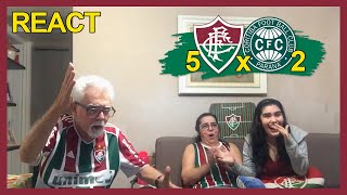 FAMÍLIA TRICOLOR REAGE À 5 FLUMINENSE X 2 CORITIBA- CAMPEONATO BRASILEIRO 2022