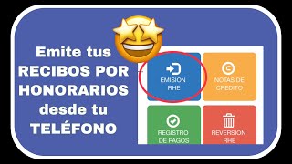 Cómo Emitir RECIBO POR HONORARIOS desde tu TELÉFONO