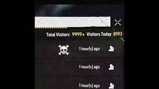 My profile visitor's 😱☠️ #foryou #foryoubage #freefirehighlights #shorts