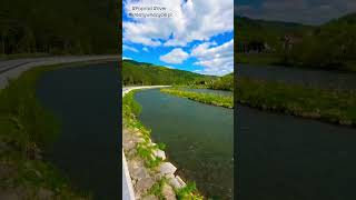 Breathtaking landscape in Poland - Piwniczna-Zdrój  #poland #nature #shorts #short #Poprad #river