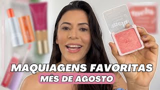 TOP 5 FAVORITOS DE AGOSTO: PRODUTOS DE MAQUIAGEM QUE MAIS USEI NO MÊS - Baratinhos e Profissionais