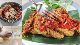 RESEP Sambel Teri TEMPE NIKMAT | Pasti Ketagihan