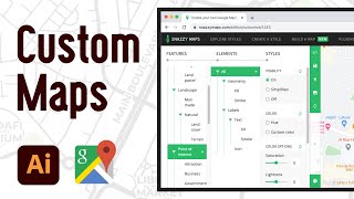 Create Custom Google Maps (Demo) using SnazzyMaps and Adobe Illustrator